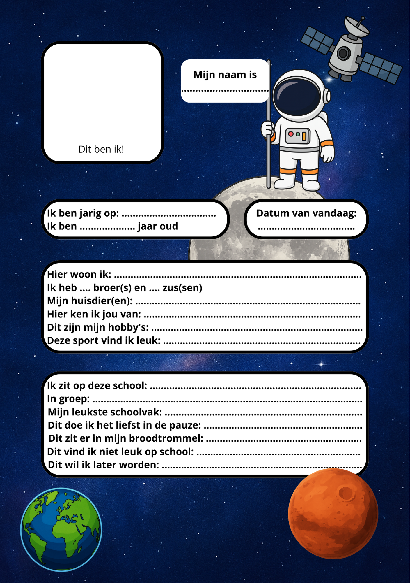 ✨ Vriendenblaadje Navulling – Kies jouw favoriete thema!